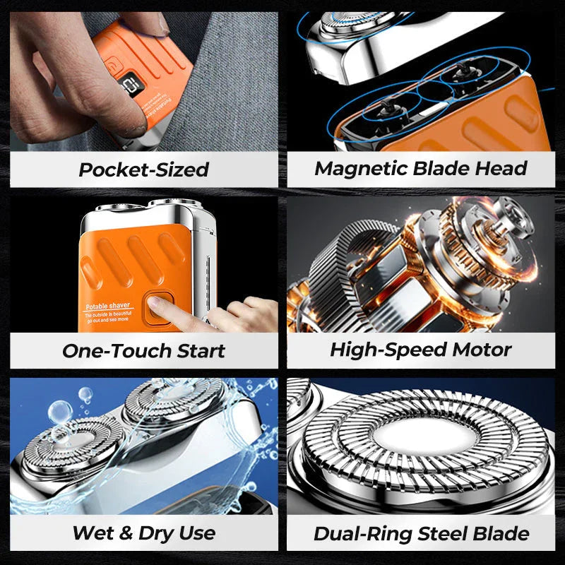 Magnetic-Head Mini Shaver