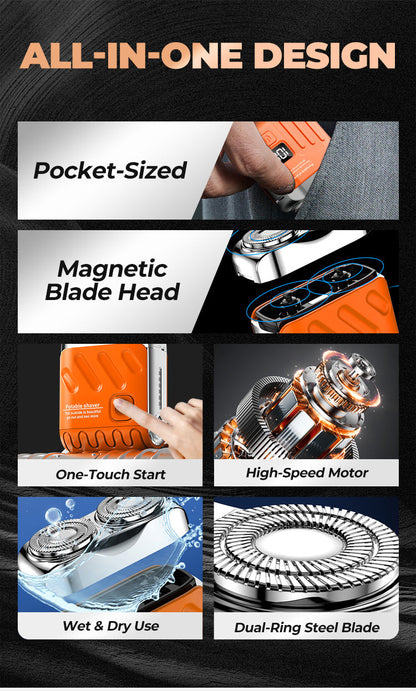 Magnetic-Head Mini Shaver